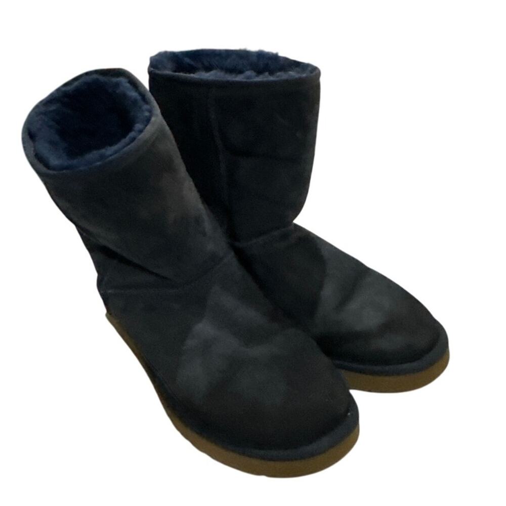 Navy Blue Classic Short Uggs Winter Boot Warm Comfortable Closet Staple Cozy